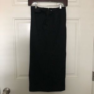 NEW Tibi Black Bow Skirt Size 0